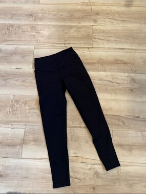 Black High-Rise Skinny Leggings W/ Pockets